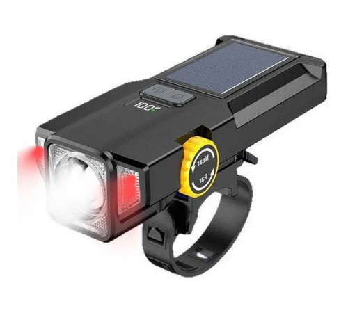 Яскравий передній ліхтар для велосипеда X17-30W+2LED(red), Довговічний велосипедний ліхтар OY-44 за 564 грн