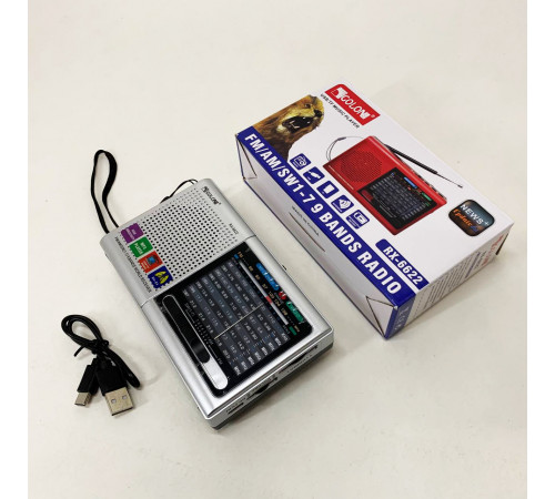 Переносное радио с функцией записи на флешку MP3, Радиоприемники с флешкой, Приемник ретро стиль DG-27