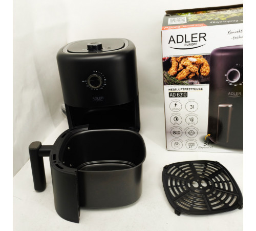 Аерогриль для випічки Adler AD 6310 2200Вт 3Л, Мультипіч з функцією аерофритюрниці і грилем FK-33