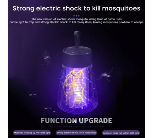 Уничтожитель насекомых для дома Electronic shock Mosquito killing lamp НА АККУМУЛЯТОРЕ для похода на природу GW-71