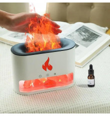 Ароматизатор повітря для дому електричний Docsal Flame 3 в 1, Зволожувач повітря в спеку YR-72