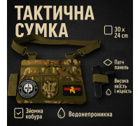 Мужская сумка-слинг тактическая хаки, Молодежная брезентовая сумка, Маленькая мужская брезентовая сумка YS-15