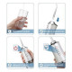 Ирригатор для чистки зубов и полости рта Oral Irrigator с аккумулятором и сменными насадками White TN-57