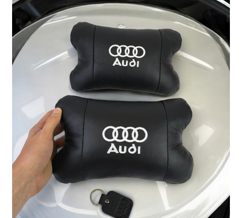 Подушки на підголівник в машину Audi / Ауді, Подушка для голови в авто, Подарунок подушка дорожня IE-82 за 1659 грн