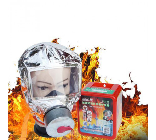 Маска протигаз, панорамний протигаз Fire mask LO-31
