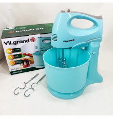 Миксер с функцией регулировки скорости ViLgrand VHM3017B 300 Вт, Миксер кухонный помощник UQ-11
