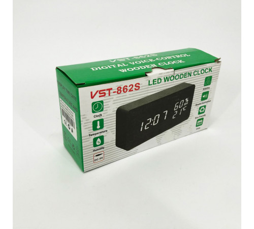 Настольные часы с led подсветкой VST-862S-4, Часы электронные светящиеся Лед настольные OT-76