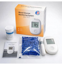 Глюкометр Glucose Meter GLM-76 с тест-полосками 50 шт – прибор для измерения сахара в крови RG-71