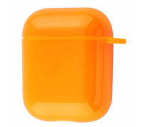 Чехол для Apple AirPods силиконовый ярко-оранжевый FU-53
