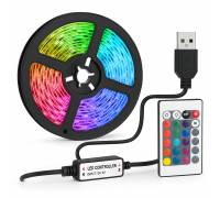 Контурная подсветка потолка, Led 5050 rgb комплект, Гибкая светодиодная разноцветная лента QU-97