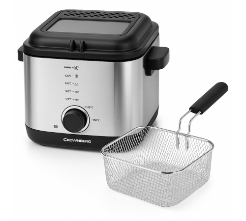 Фритюрниця для дому на 1.5л Crownberg CB-5542 1200Вт OU-19