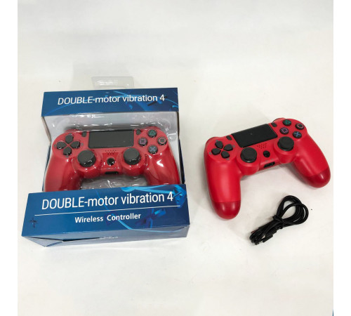 Джойстик DOUBLESHOCK для PS 4, бездротовий ігровий геймпад PS4/PC акумуляторний джойстик. Колір: червоний QR-70