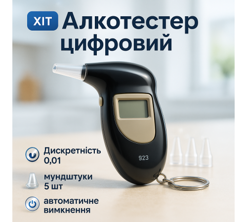 Бытовой алкотестер с экраном, Аккумуляторный алкотестер профессиональный цифровой GT-74