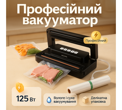 Вакууматор автоматический для мясных продуктов, Вакууматор домашний автоматический для еды PL-54