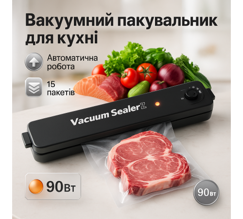 Апарат для вакуумного пакування їжі, Вакуумні машини для продуктів, Вакууматор в домашніх умовах EL-37