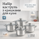 Набір каструль якісних з кришками UNIQUE UN-5034 10 шт, Набір каструль з кришками для кухні HU-86