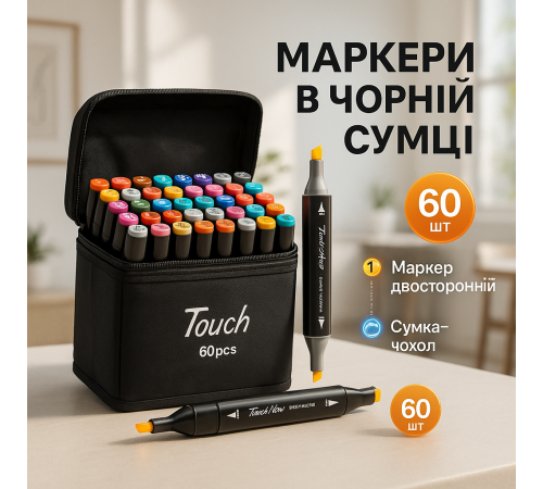 Маркери для скетчингу набір, Якісні двосторонні спиртові маркери, Круті фломастери для малювання GN-26