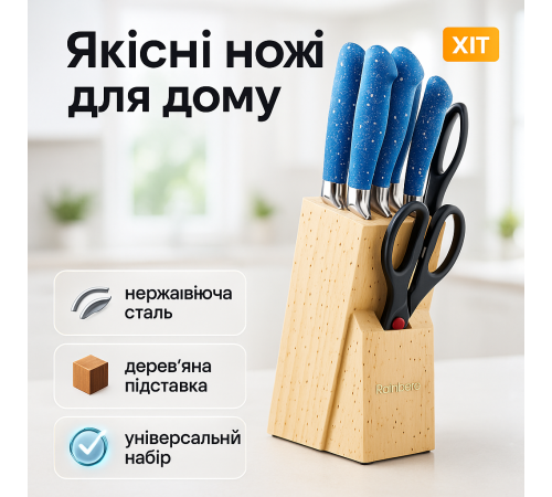 Красивые кухонные ножи, Набор ножей для кухни и дома, Набор кулинарных ножей Универсальный TP-37