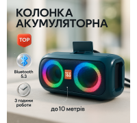 Блютуз аудіо приймач TG333, Колонка портативна акумуляторна, Колонка з rgb світломузикою NU-77