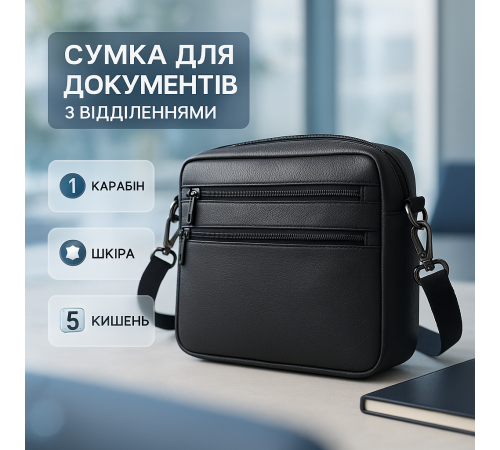 Сумки для документов, Мужская сумка барсетка для мужчины, Сумка кожаная мужская кросс боди SN-47
