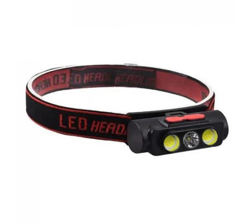 Ліхтар на лоб для промислових робіт PLD-2119B-XPE+2COB(white+red), Налобний ліхтар для сто GT-29
