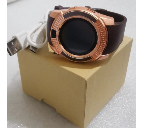 Умные смарт-часы Smart Watch V8. Цвет: золотой ZJ-99