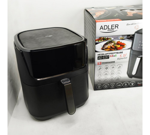 Электродуховка настольная с противнем ADLER, Аэрофритюрница цифровая сенсорная, Мультипечь для готовки TK-42