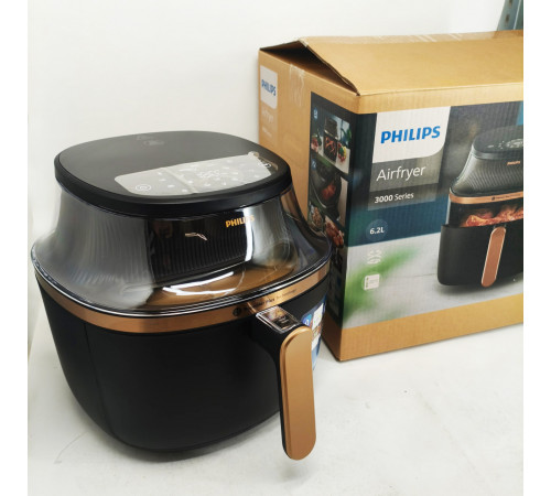 Повітряна фритюрниця для закусок без масла PHILIPS, Аерофрітюрниця з функцією обсмажування і випічки PX-99 за 9466 грн