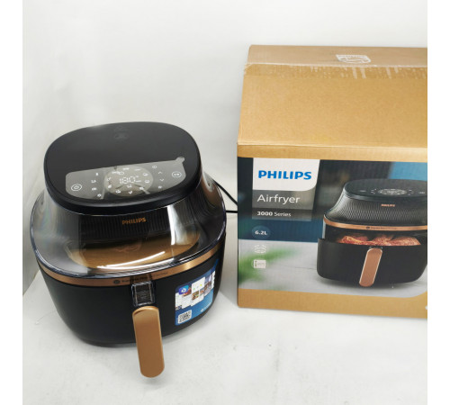Повітряна фритюрниця для закусок без масла PHILIPS, Аерофрітюрниця з функцією обсмажування і випічки PX-99 за 9466 грн