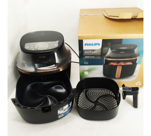 Повітряна фритюрниця для закусок без масла PHILIPS, Аерофрітюрниця з функцією обсмажування і випічки PX-99 за 9466 грн