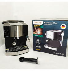 Кофемашина рожковая эспрессо Rainberg RB-2273 2200Вт с капучинатором 1.6л, кофеварка полуавтоматическая OF-20
