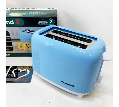 Тостер для офиса и кафе VILGRAND VT0722P 750 Вт, Хороший тостер для хлеба, Хорошая тостерница KM-68