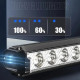 Ліхтар на кермо FY-339B-5LED(white+yellow), Ліхтар велосипедний овальний, Фара протиударна велосипедна KF-53 за 990 грн