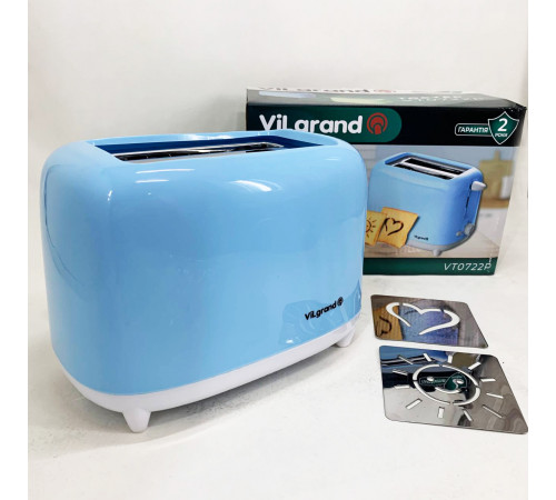 Тостер для офиса и кафе VILGRAND VT0722P 750 Вт, Хороший тостер для хлеба, Хорошая тостерница KM-68