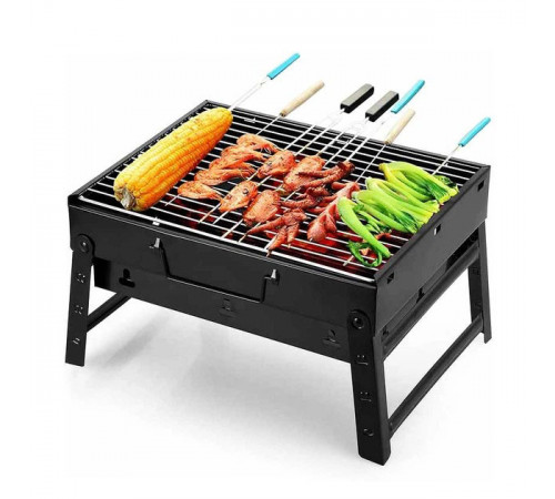 Мангал складаний 36х28х20см BBQ для барбекю PN-20 за 590 грн