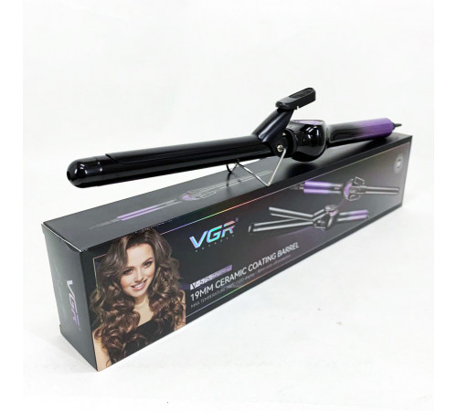 Плойка для кучерів VGR V-575 PURPLE, Плойка для волосся стайлер локонів професійна IK-11