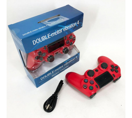 Джойстик DOUBLESHOCK для PS 4, бездротовий ігровий геймпад PS4/PC акумуляторний джойстик. Колір: червоний QR-70
