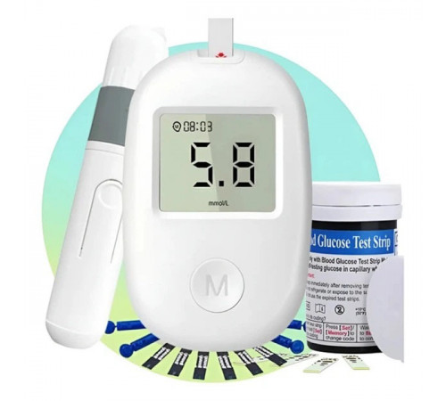 Глюкометр Glucose Meter GLM-76 с тест-полосками 50 шт – прибор для измерения сахара в крови RG-71