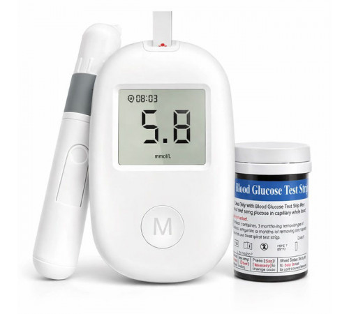 Глюкометр Glucose Meter GLM-76 с тест-полосками 50 шт – прибор для измерения сахара в крови RG-71