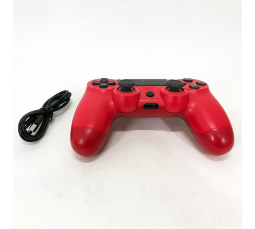 Джойстик DOUBLESHOCK для PS 4, бездротовий ігровий геймпад PS4/PC акумуляторний джойстик. Колір: червоний QR-70