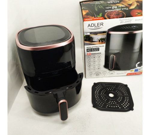 Аэрогриль печь фритюрница Adler AD 6322 5Л 2000Вт, Аэрогриль для дома и кухни бытовой LE-11