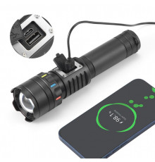 Светодиодный рабочий фонарь перезаряжаемый портативный CB-A282-TG+COB, Карманный тактический фонарик JP-94