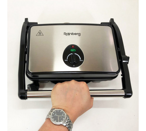 Электрический контактный гриль для дома, Сэндвичница электрическая для бутербродов RE-27