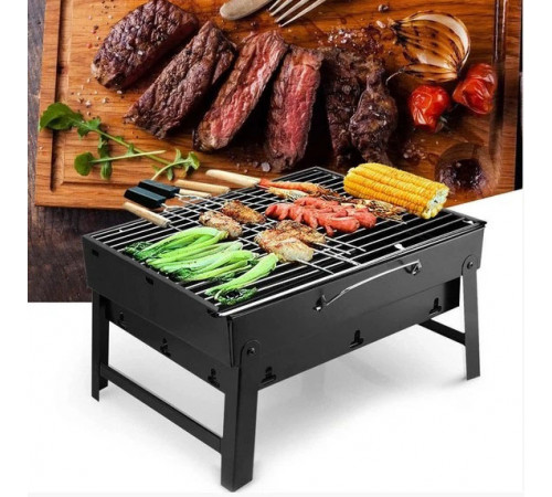 Мангал складаний 36х28х20см BBQ для барбекю PN-20 за 590 грн