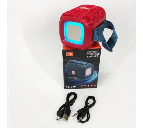 Портативная колонка bluetooth стерео, Колонки для музыки дома, Блютуз колонка с лед подсветкой QP-52