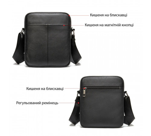 Сумка мужская планшет через плечо, Сумки-мессенджеры почтальонки, Борсетка сумка через плечо EJ-61