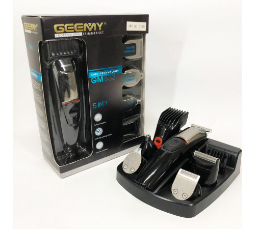 Машинка для стрижки волосся хороша Geemy GM-853, Професійна машинка для стрижки волосся на акумуляторі AN-92