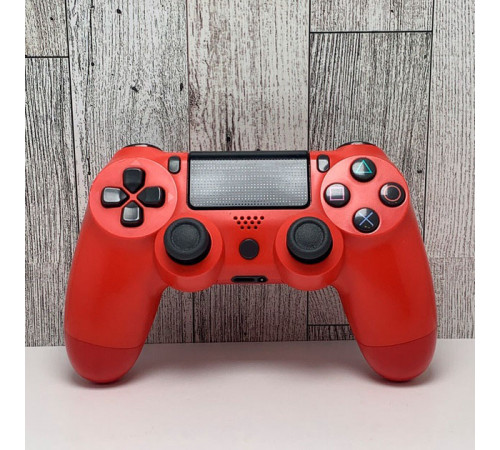 Джойстик DOUBLESHOCK для PS 4, бездротовий ігровий геймпад PS4/PC акумуляторний джойстик. Колір: червоний QR-70