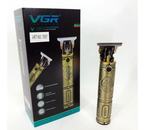 Подстригательная машинка VGR, Мужской набор для стрижки волос беспроводной, Машинка для стрижки мужская LU-78