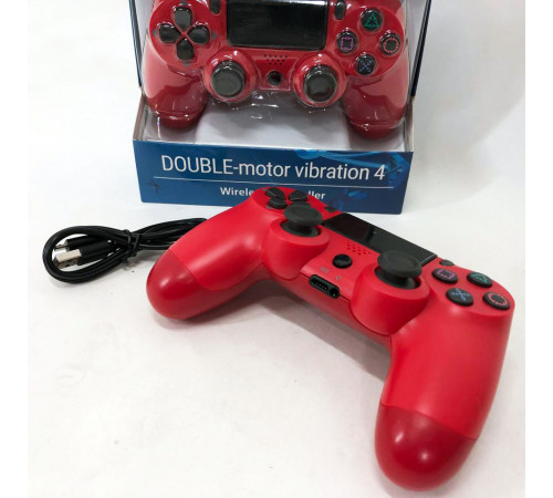 Джойстик DOUBLESHOCK для PS 4, бездротовий ігровий геймпад PS4/PC акумуляторний джойстик. Колір: червоний QR-70